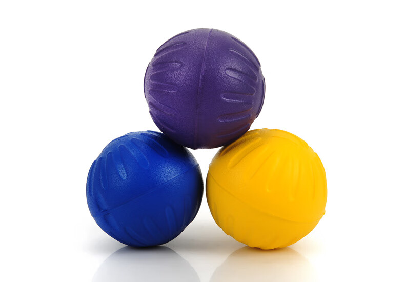 球球玩具球耐咬训练大型犬狗解闷弹力球边牧宠物用品 黄色大号