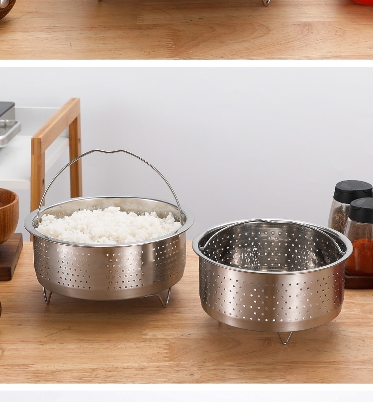 脱糖蒸饭笼滤水细孔沥米饭加密洗菜蒸笼电饭锅厨房内蒸饭小型 17