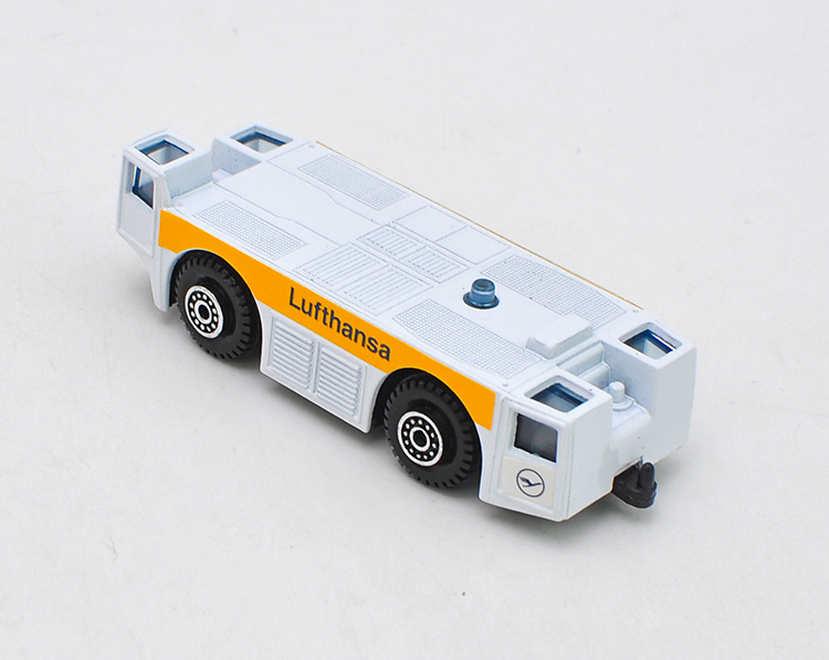 机场摆渡车模型160登机车机场行李车合金小汽车车模白色164新加坡警