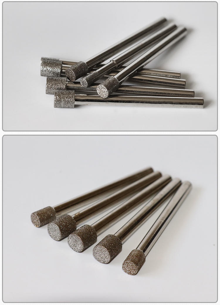 cbn内孔研磨棒金刚石磨针金刚石磨棒金刚石打磨头粗磨头cbn100# 8.