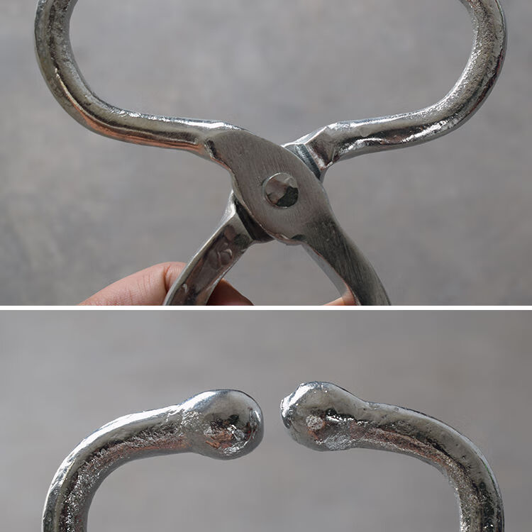 洁中舒加厚兽用碳钢牛鼻钳子牛保定器绑定牵引牛鼻夹灌药打针用长柄牛