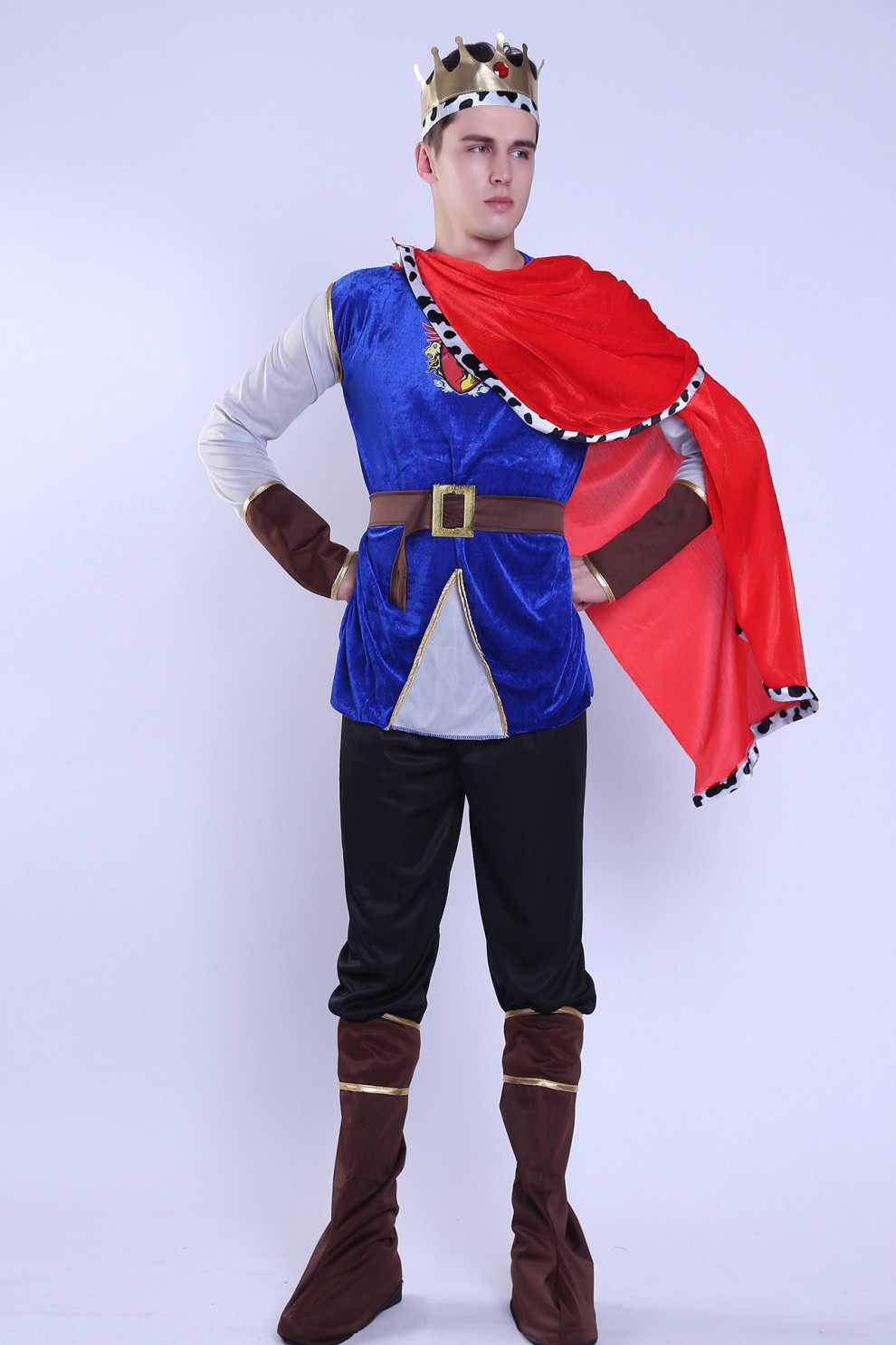 中世纪骑士服装万圣节cosplay男国王士兵官公主派对演出表演服款二十