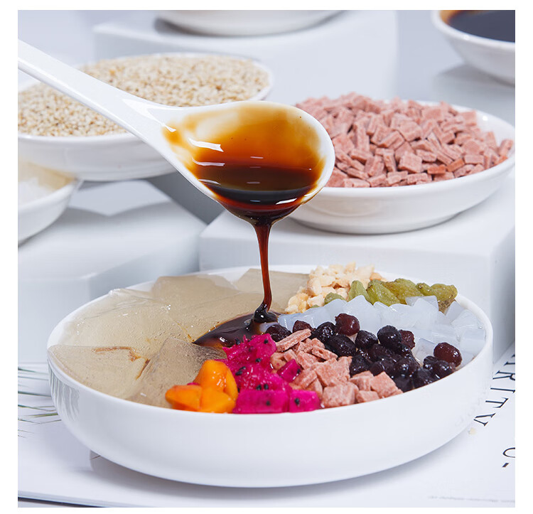 白凉粉伴侣套餐摆摊专用原料 四川冰粉升级版套餐【加量2斤装】【图片