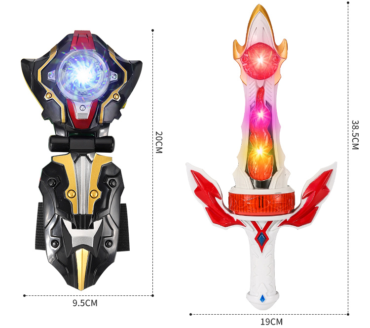 2022新款泰迦奥特曼火花变身器变形玩具戒指手镯煜坤熔岩之剑人偶豪华