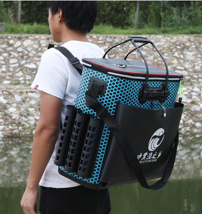 连球钓鱼桶鱼护桶一体多功能加厚拉杆箱渔具包装鱼桶防水鱼护包牧马人