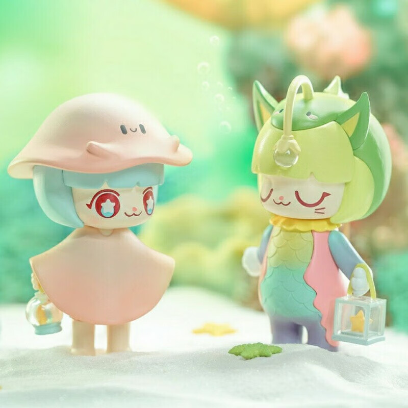 kimmy&miki海底探险海洋系列盲盒潮玩动漫少女心公仔可爱摆件 魔鬼鱼