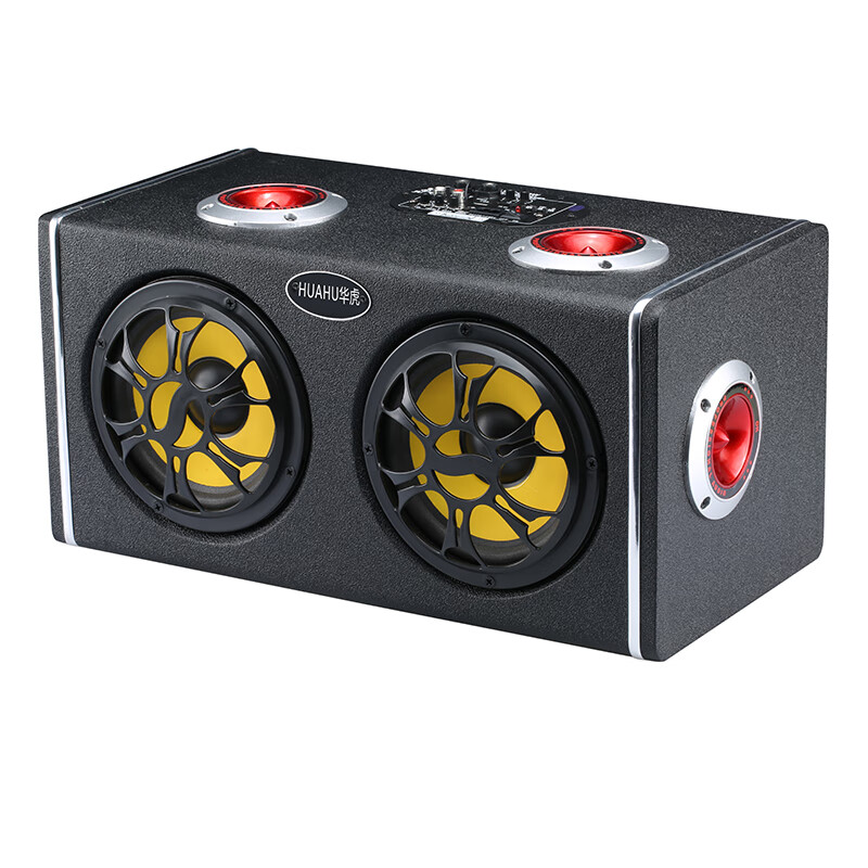 小·米车载蓝牙音响12v重低音炮 六喇叭车载低音炮重低音12v24v货车