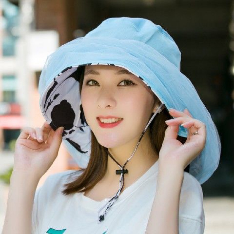 karond新品防蚊虫网纱帽子户外露营防蚊虫帽子男女护脸网纱蚊帐面罩帽