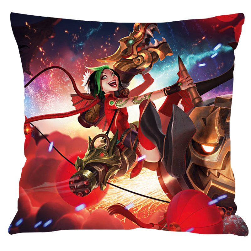 万代官方英雄联盟卧室午睡抱枕游戏周边盲僧龙瞎靠枕头卡通毛绒定制