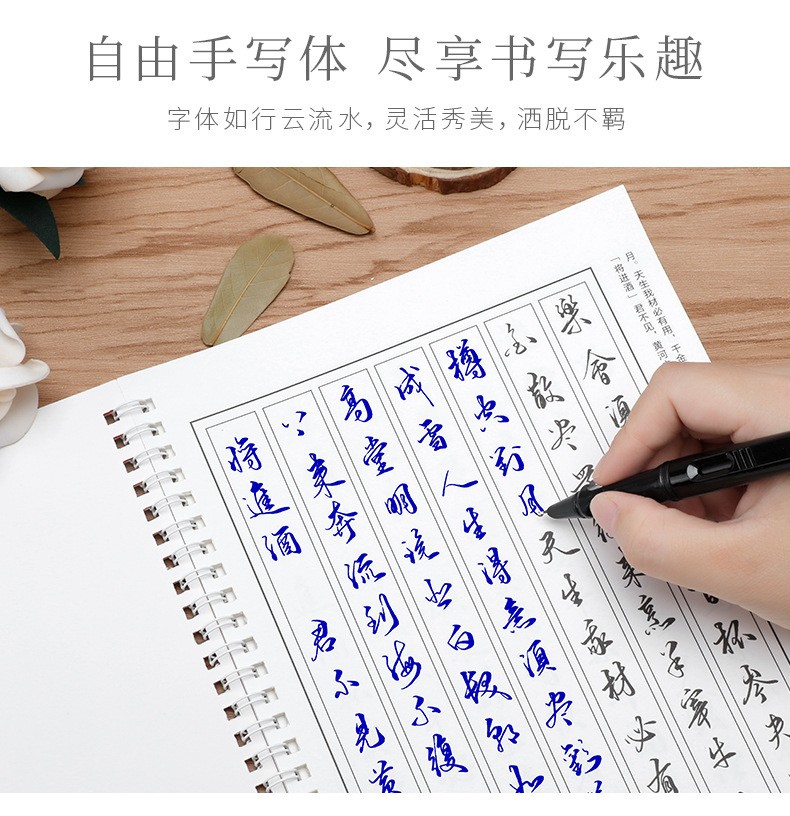 初及(chugie)行草字帖美工笔书法字帖男生霸气手写体练字帖女生漂亮