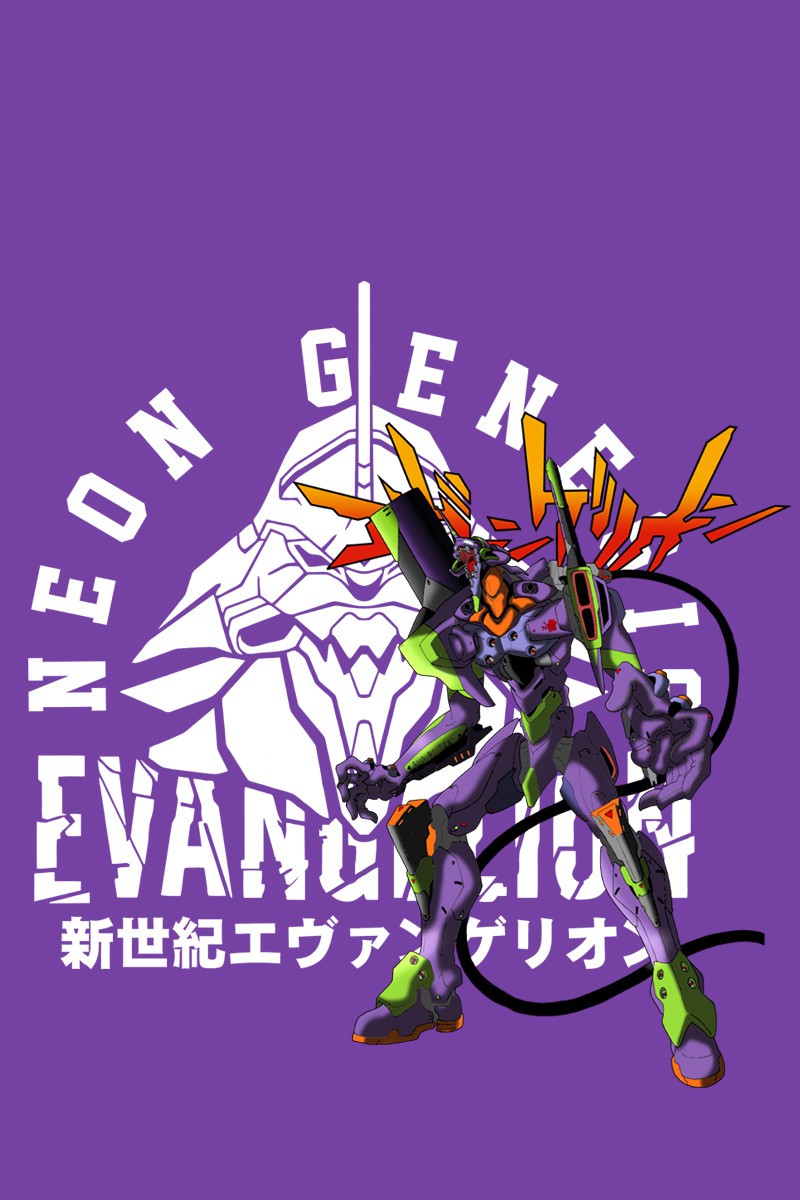 eva新世纪福音战士t恤碇真嗣初号机潮牌联名动漫周边衣服夏季短袖 eva