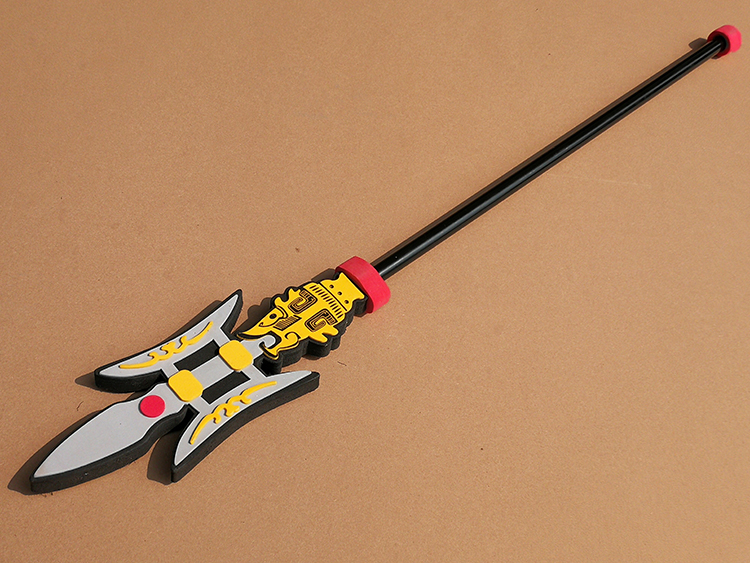 执柯儿童赵云枪三国武将刀玩具男孩海绵方天戟