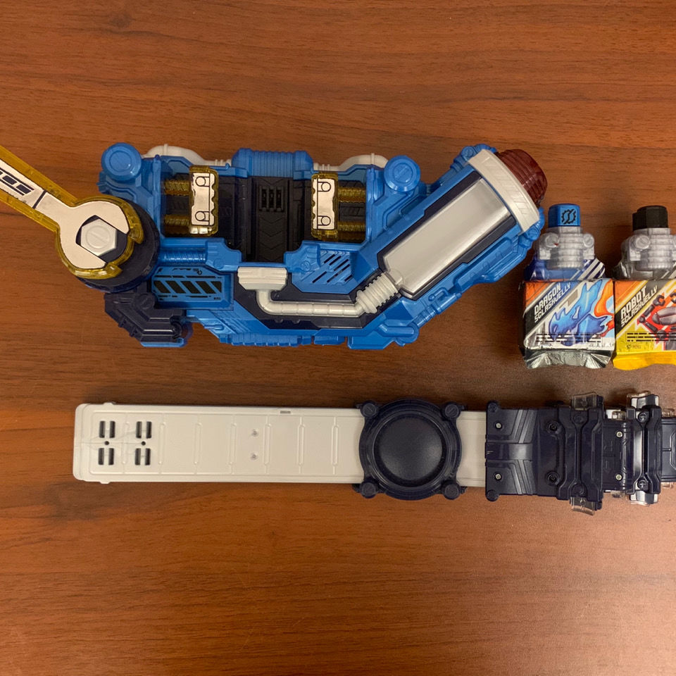 万代 假面骑士 build dx 创骑 挤压 驱动器 变身腰带 有盒一套【图片