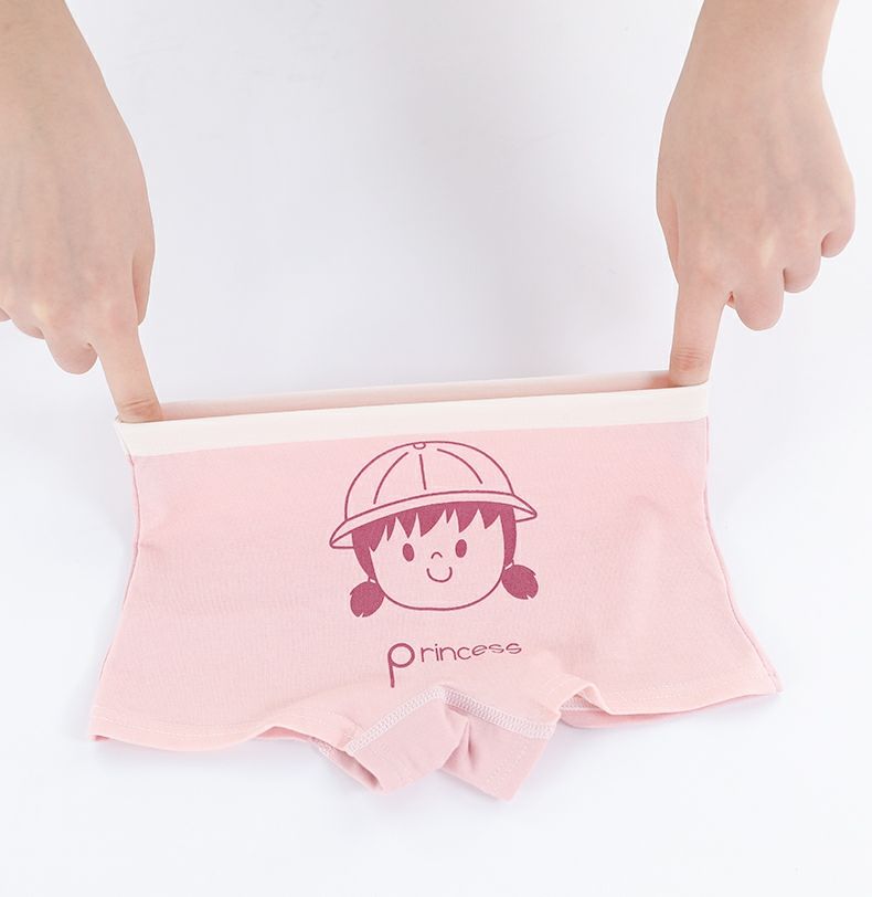 悠曼娅小女孩内裤女童卡通短裤可爱儿童内裤棉平角女宝宝卡通三角四角