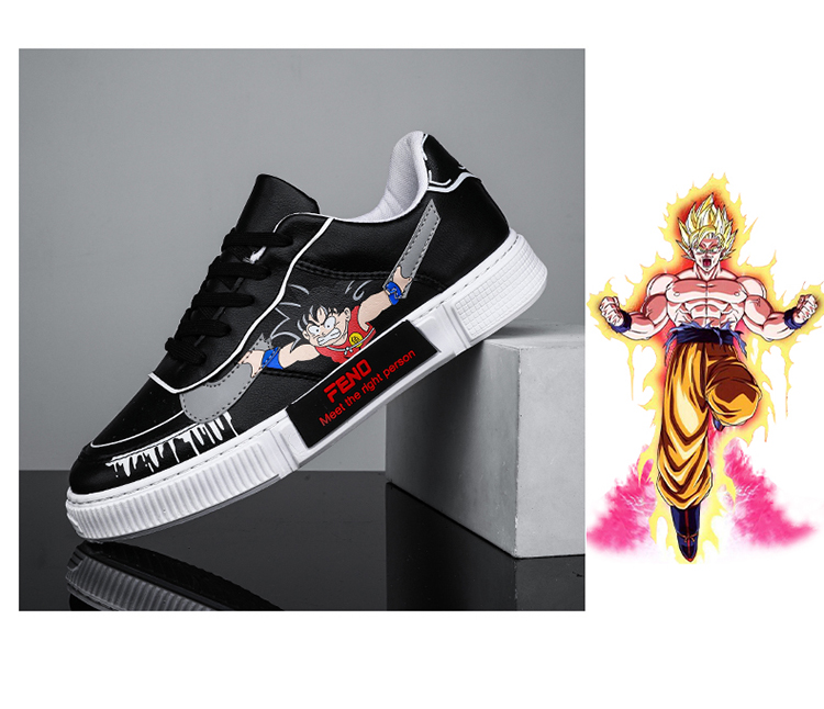 aj童鞋动漫联名鞋夏季儿童悟空鞋男童白色板鞋潮中大童男孩帆布鞋h900