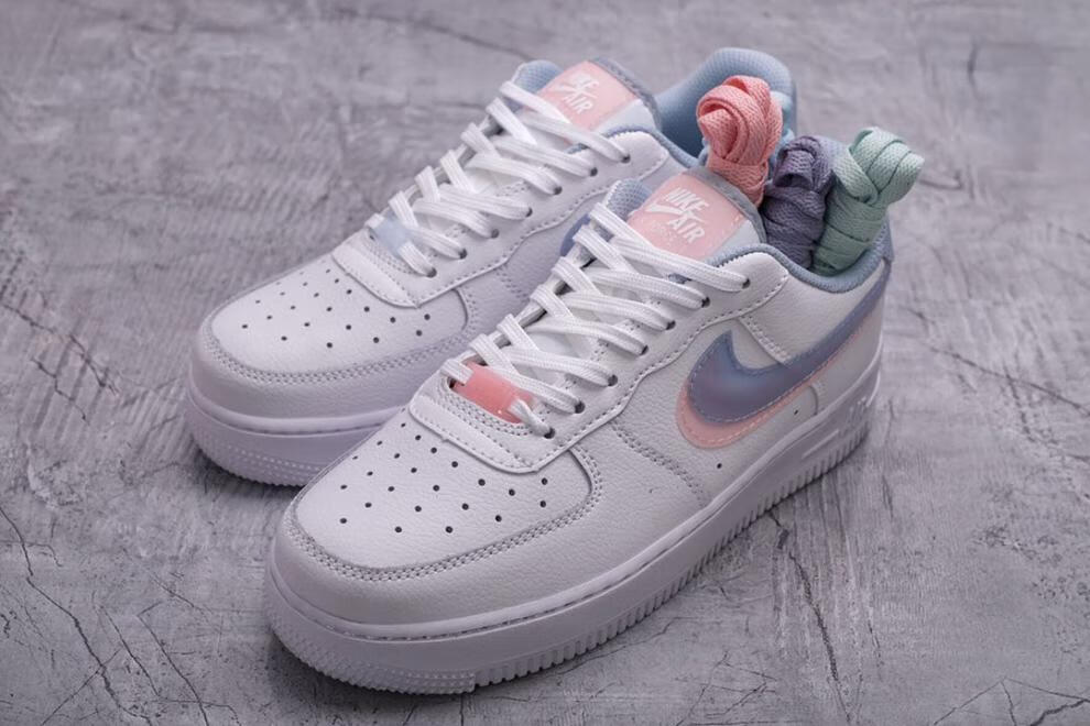 公司级 空军一号白灰金迷你钩af1寿桃低帮双钩休闲男女板鞋cz0270 cz