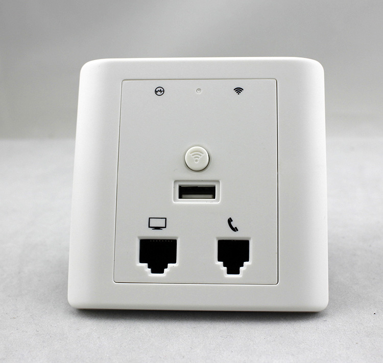 智普联集中管理86嵌入墙式无线ap路由器面板酒店宾馆别墅wifi覆盖双口