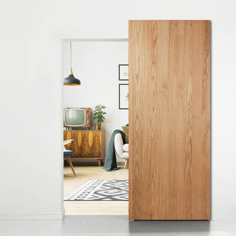 幽灵门流行房间家用移门室内推拉门吊轨门木门极简隐形门家装 多色可