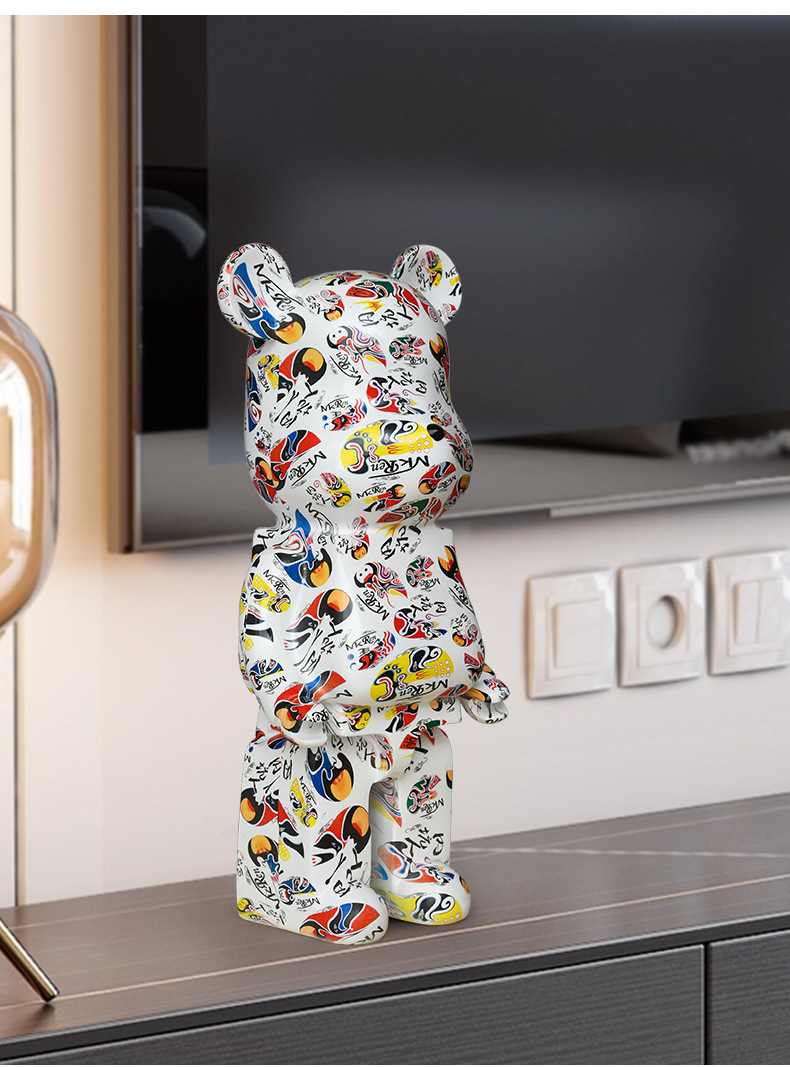 流体暴力熊升级版 网红流体暴力熊存钱罐只进不出潮玩家居轻奢落地