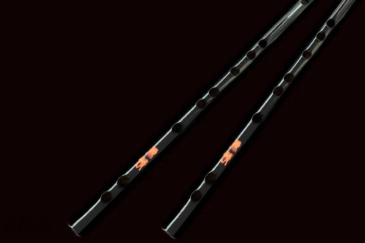 古风笛子暗黑系魔笛笛子初学者夷陵老祖黑色笛魔道竹笛乐器入门d横笛f