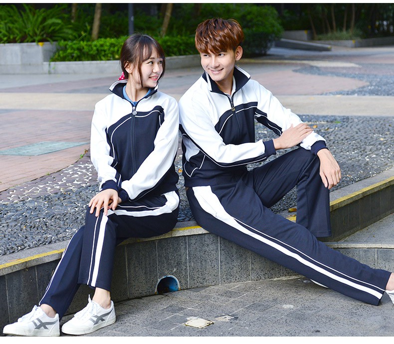 威达校服青青世界特级版深圳校服中学生干衣男女夏秋冬装拉链裤 升级