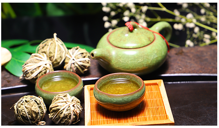 海南特产鹧鸪茶茶叶2串/5串/100个茶球新茶球茶串毛茶.