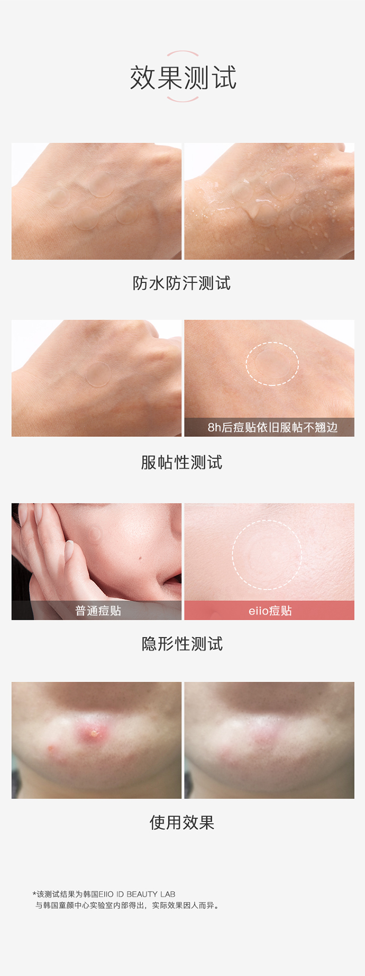 奕沃（EIIO）痘痘贴水杨酸青春痘净痘贴透明隐形遮痘印可上妆男女吸脓防水 eiio痘痘贴日用36贴+夜用26贴