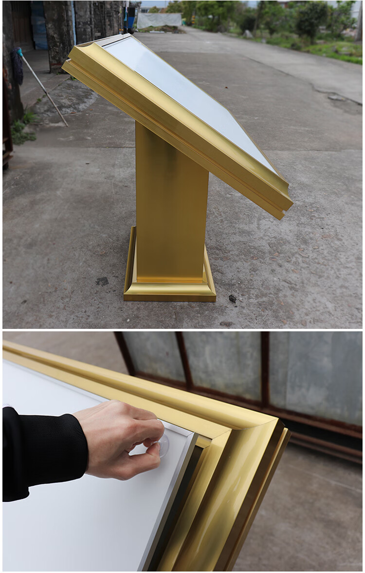 楼层展示牌 楼层索引牌铝合金可更换大厅导视牌学校平面图展示架广告