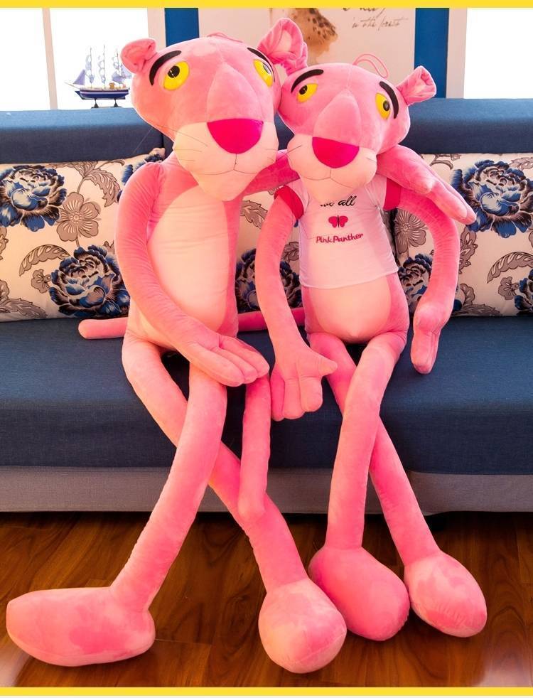 粉红豹公仔玩具抱枕娃娃玩偶情人节生日礼物送女生闺蜜同学 穿衣款 1.