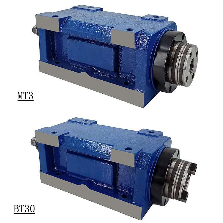 3號動力頭er32bt30莫氏mt3鑽孔鏜孔銑床鏜床主軸頭電機組合30kw三相