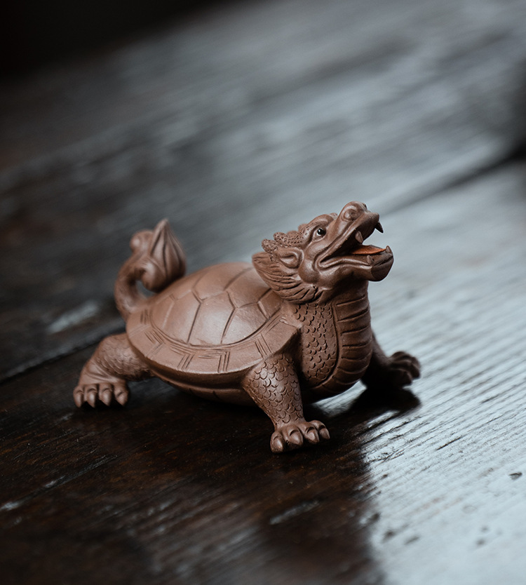 官方旗舰宜兴紫砂茶宠龙龟乌龟摆件茶具茶道茶盘配件工艺品摆件礼品