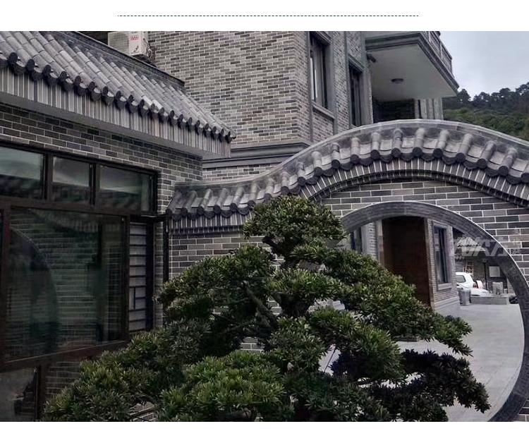 文化石外墙砖小青砖仿古砖庭院文化砖古建中式灰色别墅外墙瓷砖5箱起