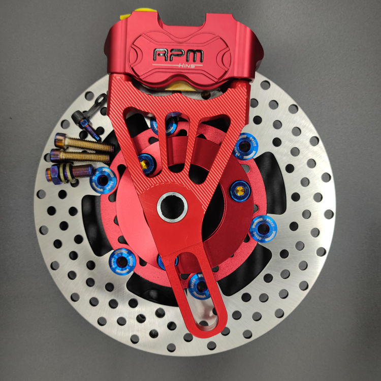 适用于电摩小辐射卡钳碟刹220后刹车套小龟雅迪战速爱玛改装标配平叉