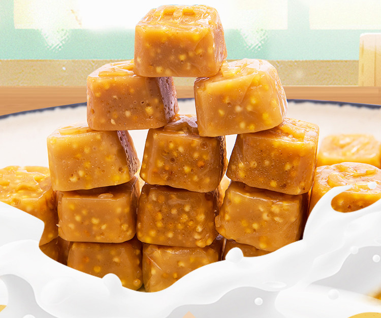 内蒙古特产酸奶炒米糖500g老式手工酸奶糖零食糖果酸奶炒米糖500g