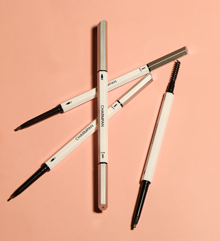 倩盼眉笔不易掉色不易晕染纤细立体三角眉笔初学者化妆画眉笔眉毛笔