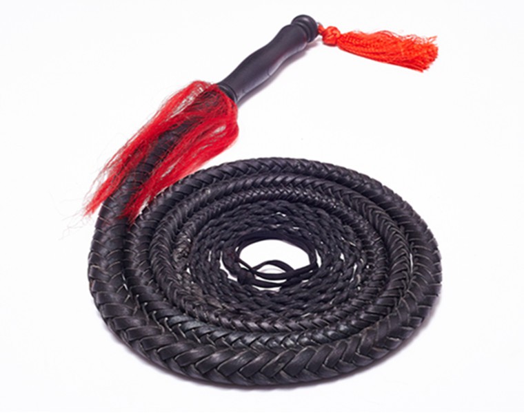 牛皮鞭子健身鞭子响鞭甩鞭陀螺鞭武术防身鞭钢鞭 白色4.