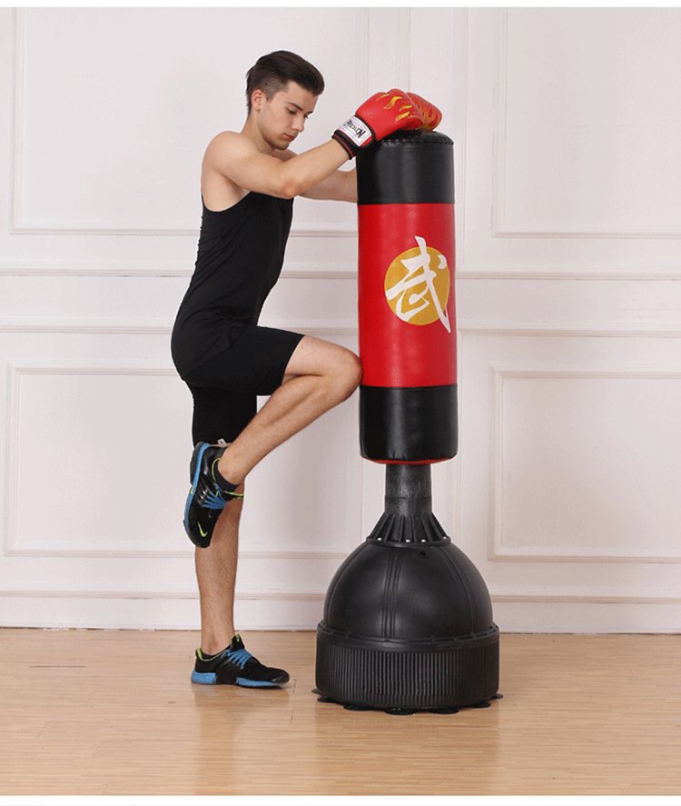 帕尔夫拳击沙袋立式木人桩武术散打拳击沙袋不倒翁落地式沙袋8a款吸盘