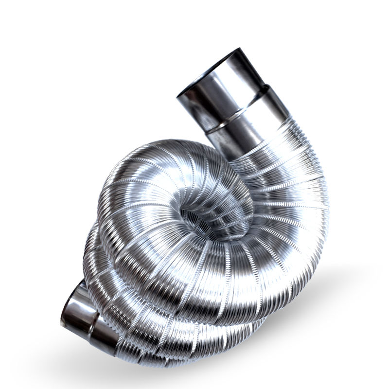 60燃气热水器排烟管排气管伸缩软管加长烟管弯头强排式家用烟道烟筒