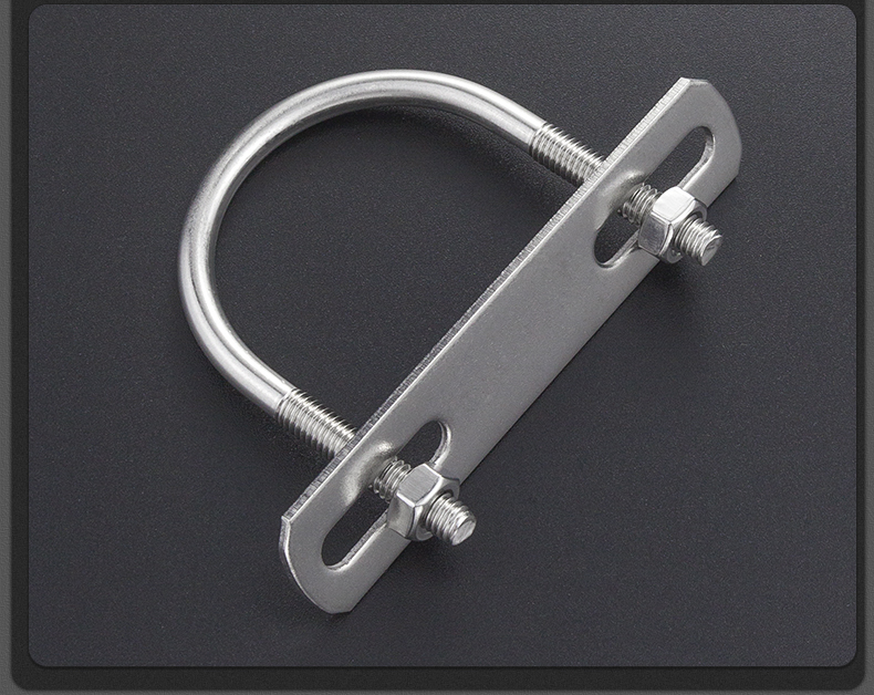 新浜里304不锈钢u型螺丝u型卡u型螺栓螺丝u型方卡管卡扣远管夹管m642