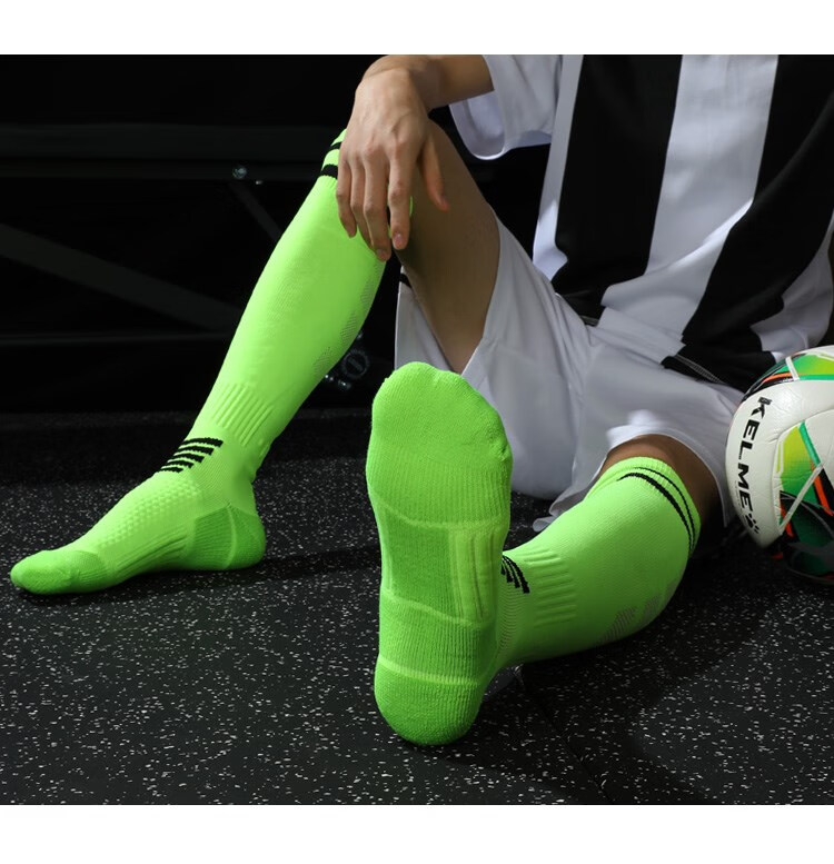 足球袜儿童儿童长筒足球袜男童女童过膝夏季薄款毛巾底中筒训练袜s码