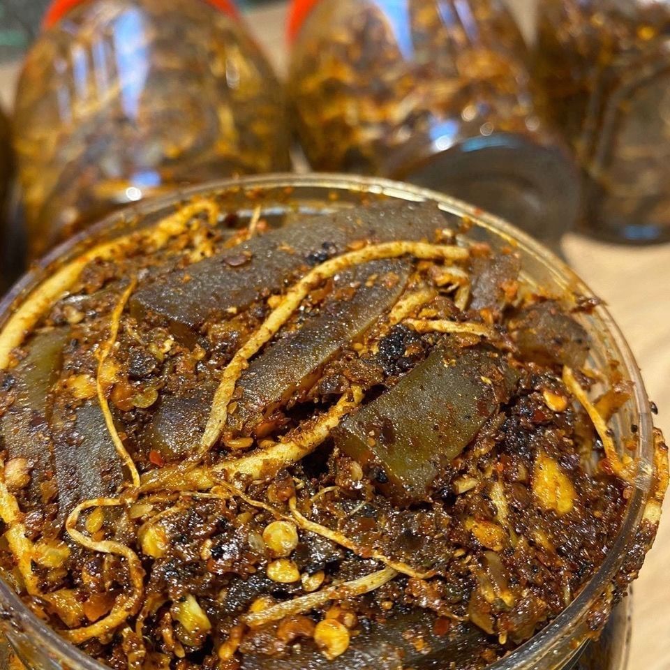 云南西盟麻辣佤味变态辣中辣微辣撇菜根苤菜根 100克微辣【图片 价格