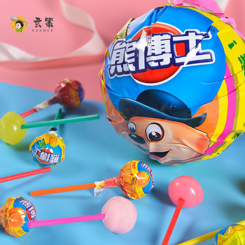 徐福记棒棒糖熊博士果汁大棒糖142.