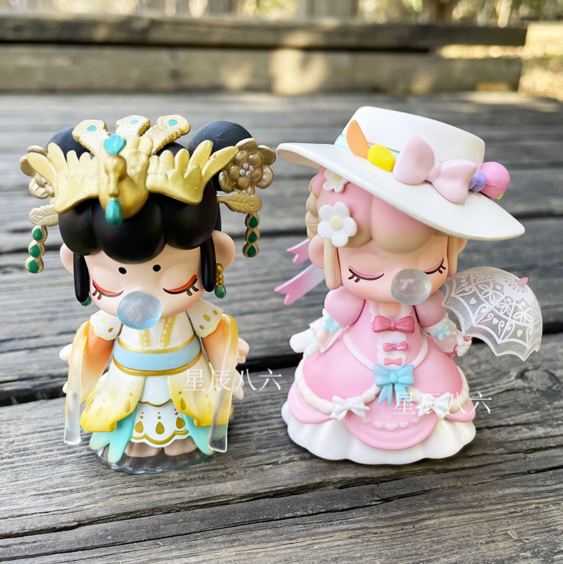 万代(bandai)高品质祖国版夏至小贵妇嫦娥盲盒隐藏款春生夏长下午茶