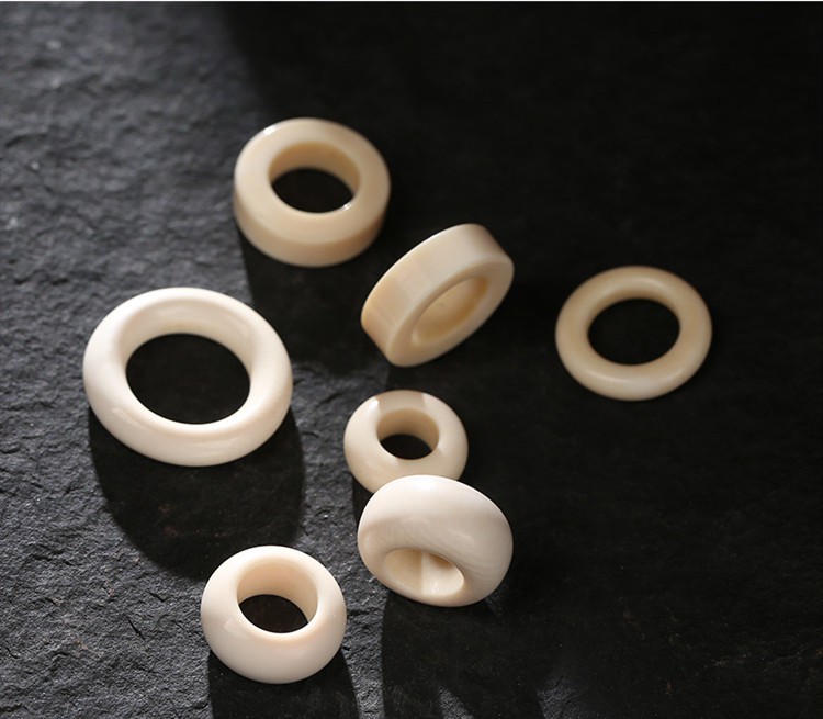 青鹊凰猛犸牙跑环圈卡环移动卡子手工文玩手串星月菩提佛珠配饰冰料