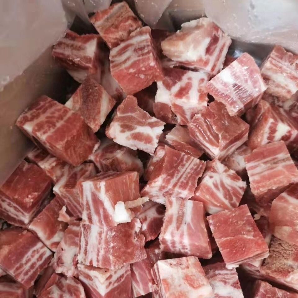 多肉排骨粒新鲜冷冻猪肉多骨粒快餐食堂酒店食材新鲜口感好二十斤装