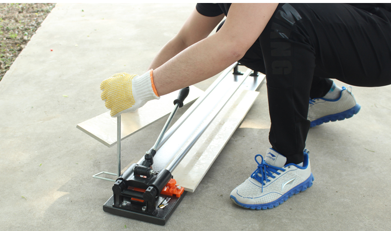 手动瓷砖切割机800手推式地板砖推刀1000地砖切推拉割刀器双轨切割机