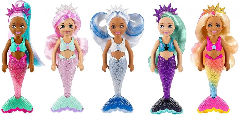 泡水芭比美人鱼娃娃四代盲盒泡水变色玩偶换装玩具女孩礼物五代芭比