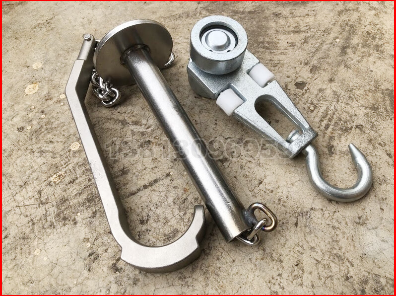 新款高速效杀猪神器屠宰场专用设备配件杀猪吊猪牛羊用的镀锌放血套筒