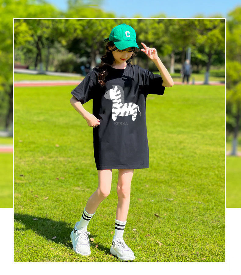 奥圣特儿童体桖6-16岁小女孩子夏装短袖韩版10岁少女生t恤半袖洋气