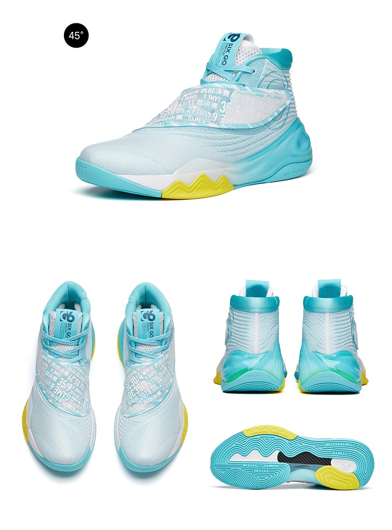 安踏汤普森kt6篮球鞋男2022春季新款高帮实战耐磨减震透气男鞋运动鞋